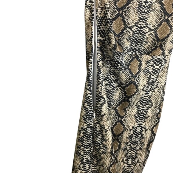 Missguided MobWife Snake Print V-Neck Long Sleeve Bodycon Dress Women's Size 6 - Picture 6 of 7